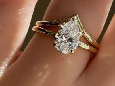  3 CT pear Wedding Bridal Set 3D print model