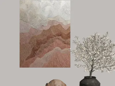 Yuji decorative painting 3D model