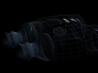 canon binoculars 3D model