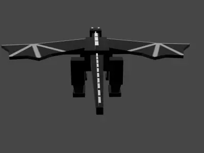 DRAGON RIGGED AND ANIMATED 3D MODEL Low-poly 3D model