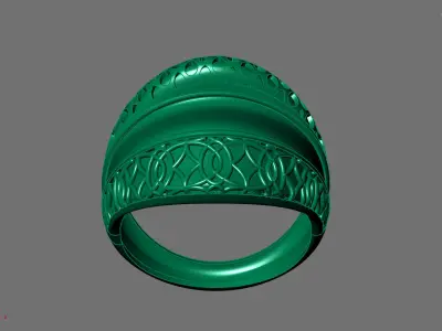 Women Ring Plain Ring Ready STL 3DM Models Womens Rings 3D print model 35