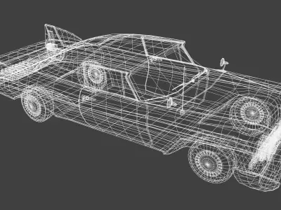 Plymouth Fury 1958  Low-poly 3D model