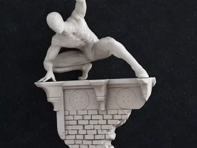 Spider man lamp 3D print model