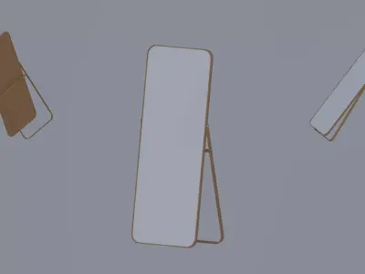 Standing Mirror 3D model