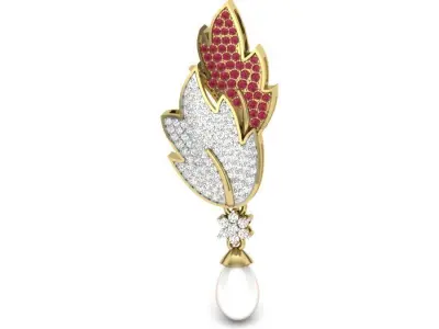 LUXURY MICROSETTING DIAMOND EARRINGS 3D print model