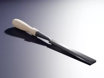 Woodworkers chisel Free low-poly 3D model