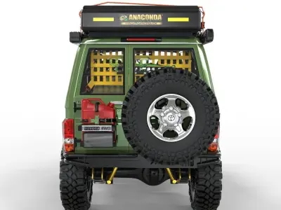 Generic Land cruiser series 76 2007 Full Accessories 3D model