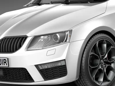 Skoda Octavia RS combi 2014 3D model
