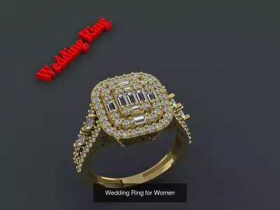 Wedding Ring 3D Model Pack