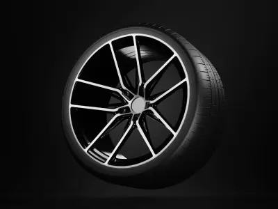 Sport car disk from the wheel 3D model