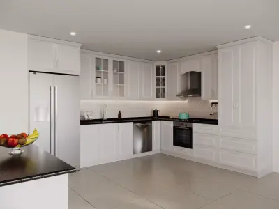 Modern Kitchen Low-poly 3D model