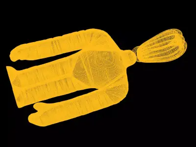 Mummy pendant charms - one inch pendant 3D print model