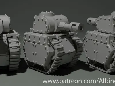 Grot tank 3D print model