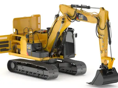 CAT 323 Tripple Arm 3D model