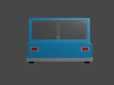 Lowpoly Car PLUS Gift Mini Bundle Low-poly 3D model