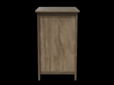 Cabinet Shelve 02 Low-poly 3D model