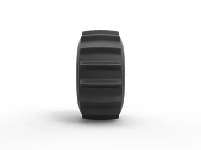 Dirt dragster rear tire 7 Scale 1 to 25 3D print model