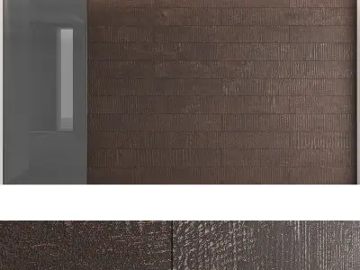 Decorative wall panels set 30 3D model