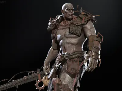 SuperZombie5 for pack Low-poly 3D model