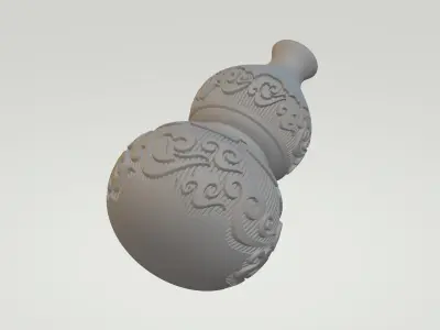 Lucky Cloud Gourd 3D print model