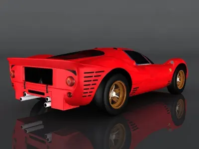 Ferrari 330 Low-poly 3D model