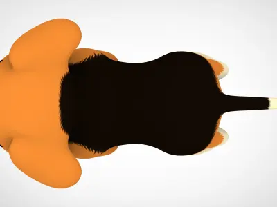 Beagle  Low-poly 3D model