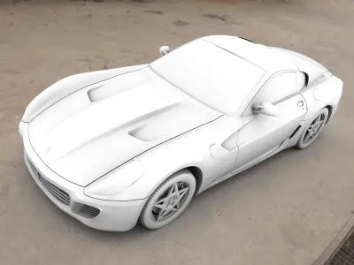 Ferrari Rigged 3D model