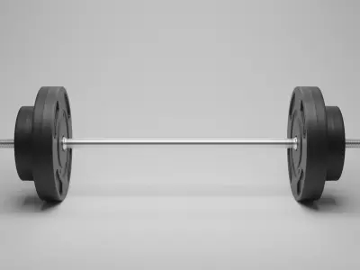 Weights Set barbell 3D model