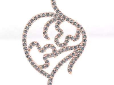 free jewelry pendant Free 3D print model 3