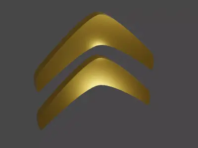 Citroen 3D Logo Low-poly 3D model