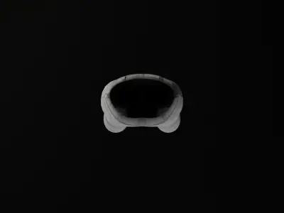 Black Jeans Low-poly 3D model