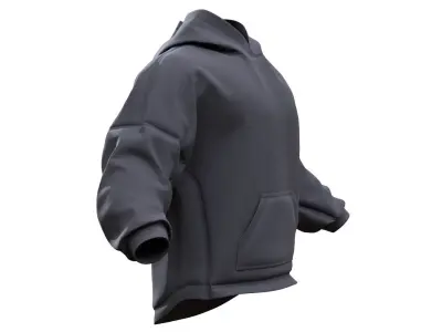 Hoodie 123 - All MH Bodies - UE5 Skeletons - Rigged Low-poly 3D model