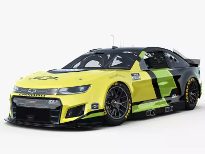 Chevrolet Camaro Nascar NextGen 2024 Template Update 3D model 3D model