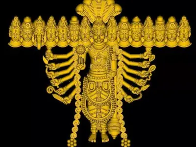 Divine Dashavatara Pendant 3D print model