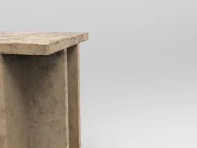 Oksi Side Table Low-poly 3D model
