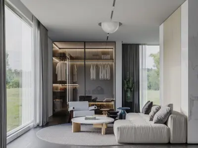 Modern Style Interior 02 3D model