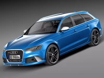 Audi RS6 Avant 2014 3D model