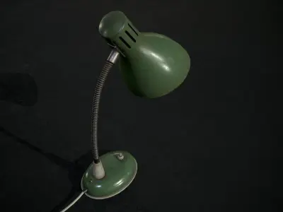 Old Table Lamp Low-poly 3D model