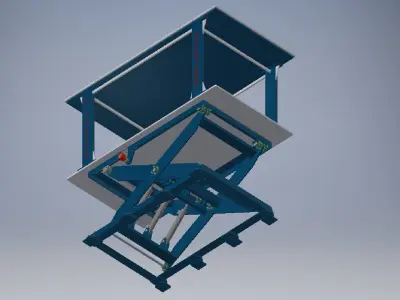 Scissor Lift Cardok Multi Double your space 3D model