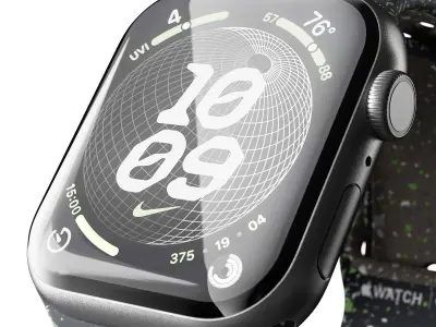 Apple Watch Series 9 Nike Sport Band Midnight Sky 3D model