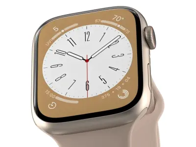 Apple Watch Series 8 Gold 3D model