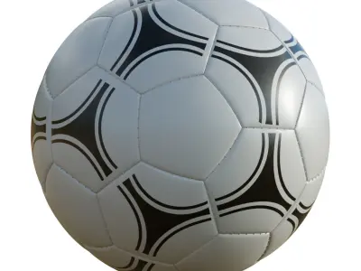 Soccer Balls Low-poly 3D model