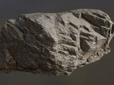 Rock model set piece of Low-poly 3D model