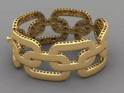 bracelet cartier-01 3D print model