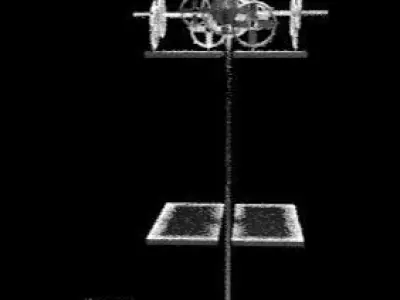 Water Powered Clock Tower Gear Assembly 3D model