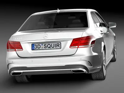 Mercedes-Benz E-Class AMG Sedan 2015 3D model