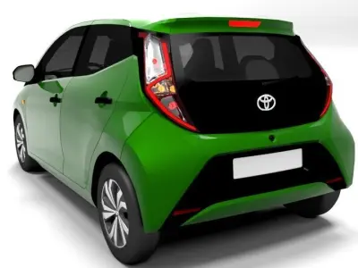TOYOTA AYGO 5 DOOR Low-poly 3D model
