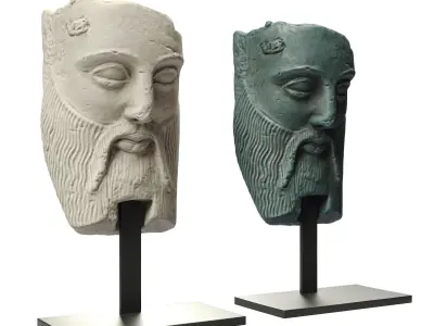 Acheloos portrait mask 3D model