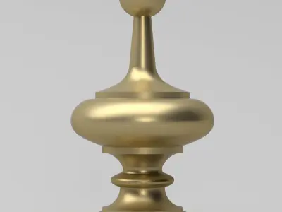Elegant Finial 3D model