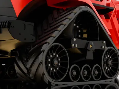 Case IH Quadtrac Tractor Ultra High Detail  Premium Low-poly 3D model